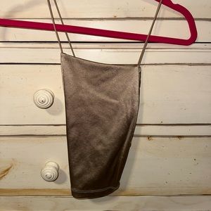 Gold/brown tank top